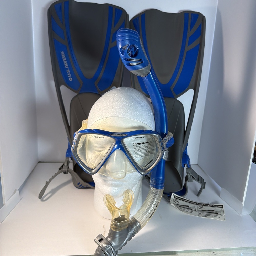 U.S. Divers  Snorkeling Set - Adult Sm/Md Mask, Proflex Fins, Snorkel With Bag